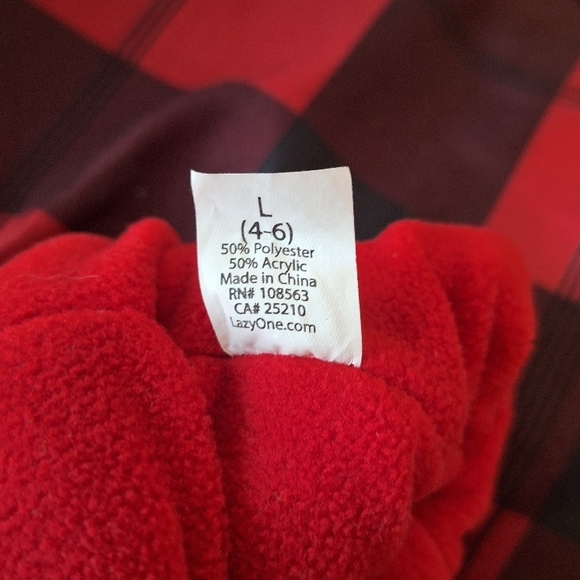 Lazy One Cozy Reindeer Slippers - Brown and Red - Picture 5 of 5